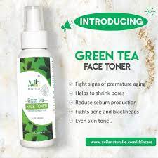 Green tea face toner.