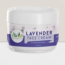 A jar of lavender face cream.
