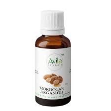 Bottle of avila moroccan argan oil.